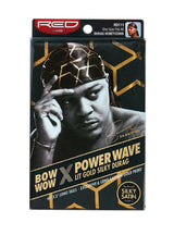 RED BY KISS Power Wave Lit Gold Silky Durag