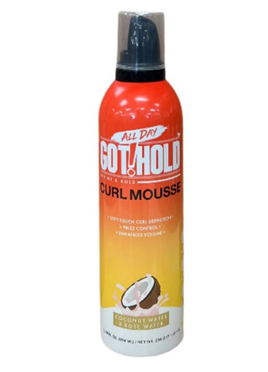 ALLDAY GOT HOLD CURL MOUSSE COCONUT & ROSE WATER 12.49OZ AGCM354