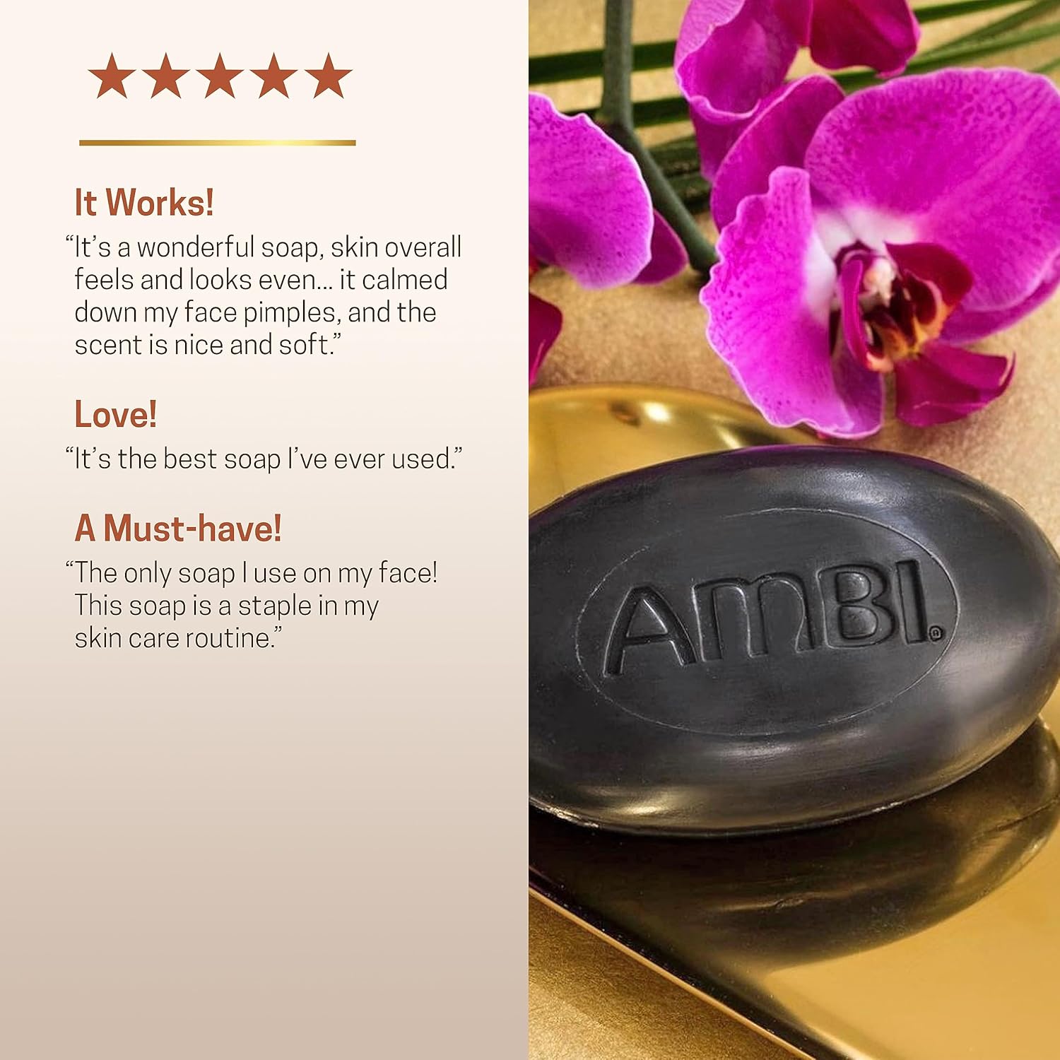 AMBI Black Soap Cleansing Bar 5.3oz, Deep Pore Detox & Nourishing Care-6