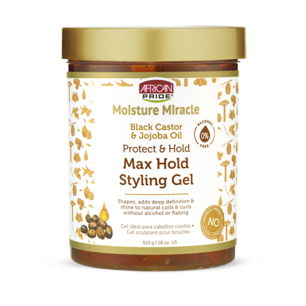 African Pride Moisture Miracle Max Hold Styling Gel 18 oz