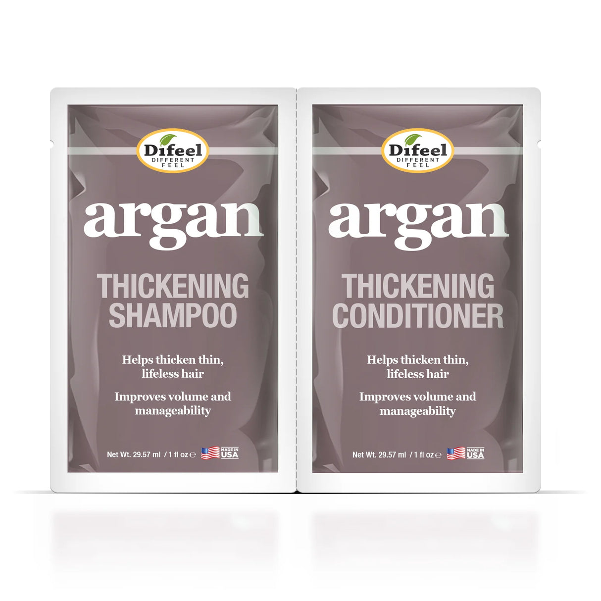 Difeel Argan Thickening Shampoo & Conditioner 1oz