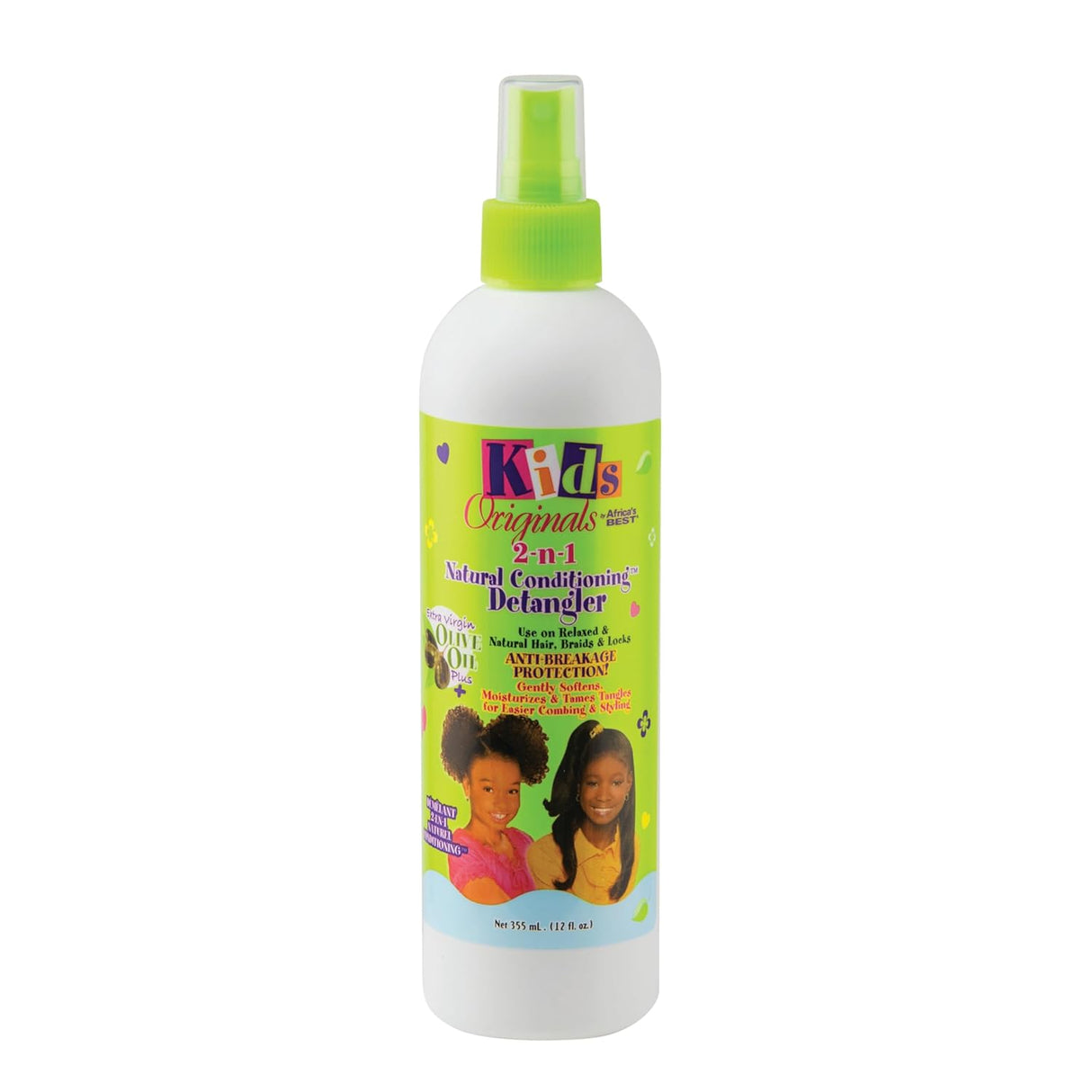 A/Best Kids Org Olive 2-in-1 Conditioner Detangler 12oz Gentle Nourishing Hair Care