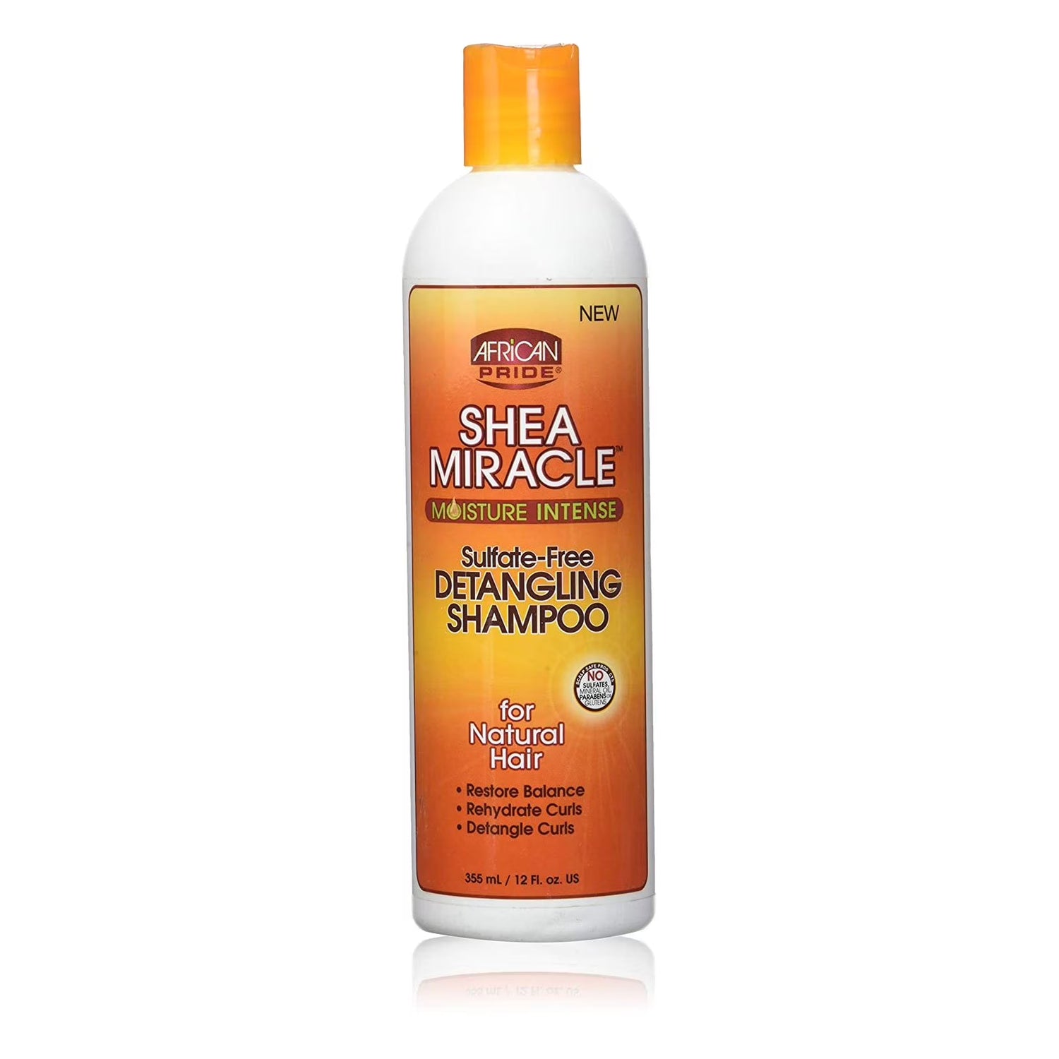 African Pride Shea Miracle Detangling Shampoo 12oz, African Pride detangling shampoo, Shea Miracle shampoo, detangling shampoo for natural hair, moisturizing shampoo for dry hair, African Pride shampoo 12 oz, sulfate free detangling shampoo, shea butter shampoo for curls