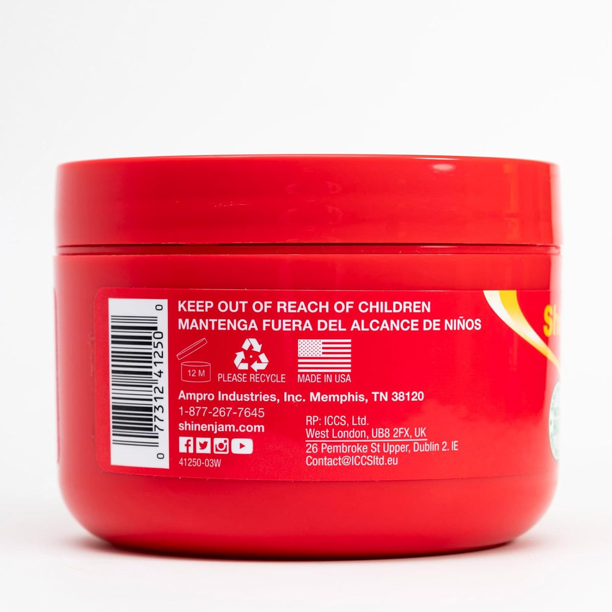 Ampro Shine-N-Jam Magic Fingers For Braiders 16Oz Extra Hold & Conditioning Styling Gel-1