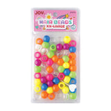 Joy Jewelry Pink Round Plastic Hair Beads