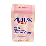 Artra Plus Deep Cleansing Soap 3.6oz, Artra Plus soap bar, deep cleansing soap, moisturizing cleansing soap, Artra Plus skin care soap, soap for oily skin, soap for acne-prone skin, gentle cleansing soap, natural skin soap, Artra Plus deep clean soap, soap for healthy skin, antibacterial cleansing soap, soap bar for daily use, Artra Plus 3.6oz soap, cleansing soap for face and body, soap for sensitive skin, hydrating cleansing soap