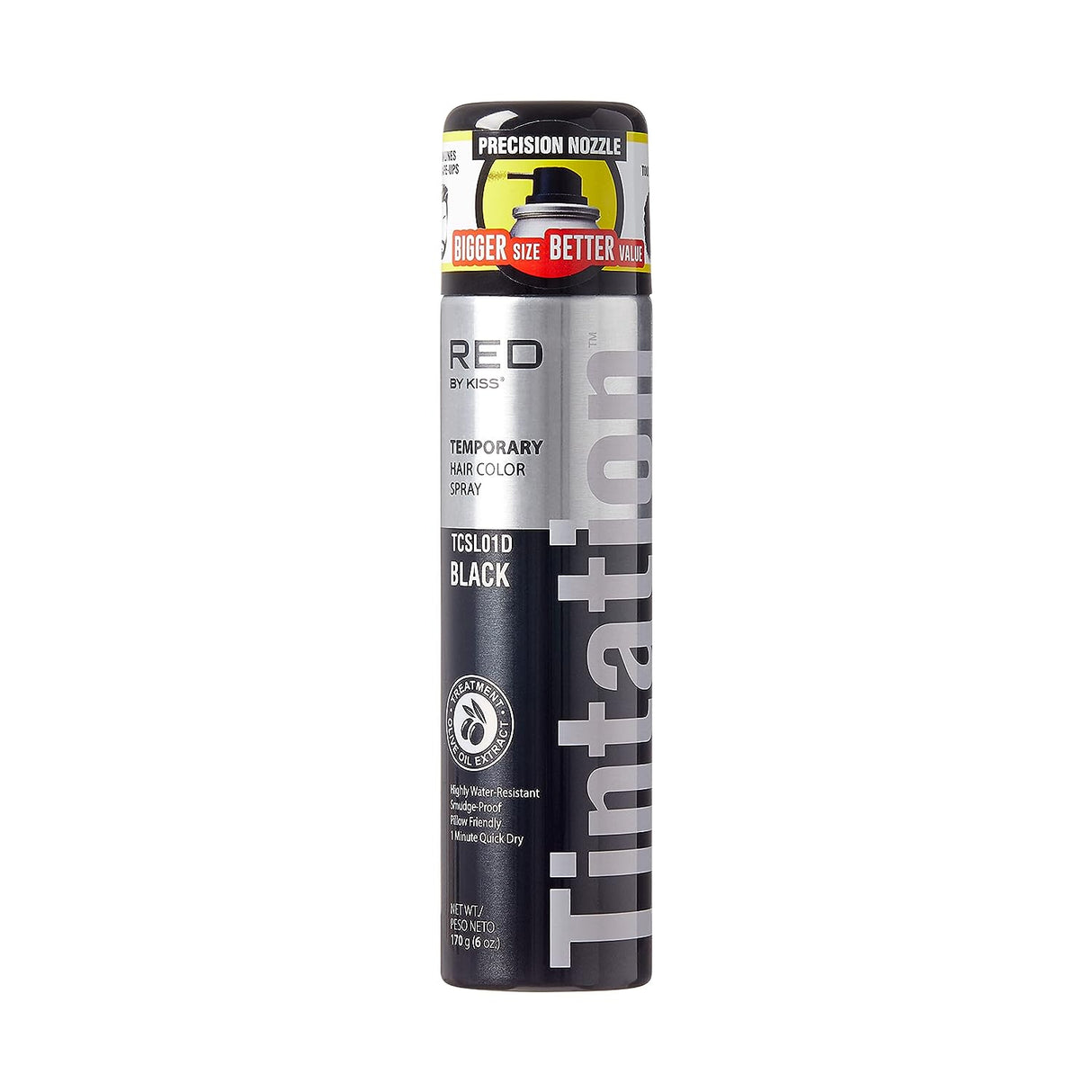 RED BY KISS Tintation Temporary Hair Color Spray - 6 oz