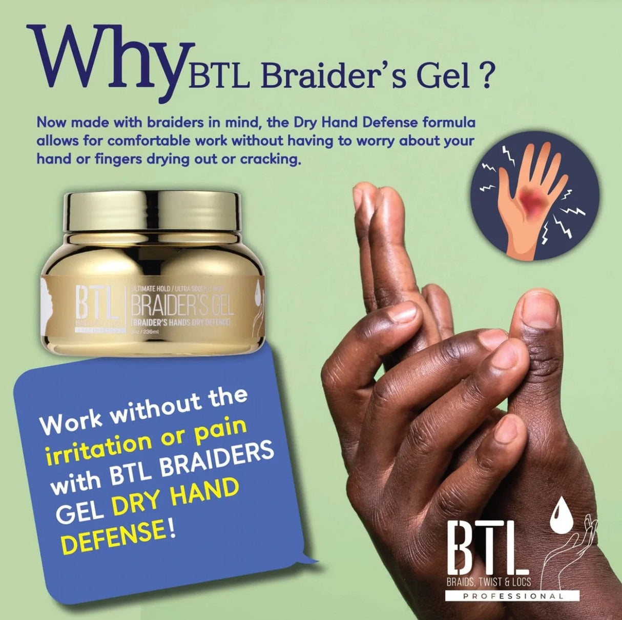 BTL Braid, Twist & Loc Gel BOLD – Ultimate Hold (8 oz)#2
