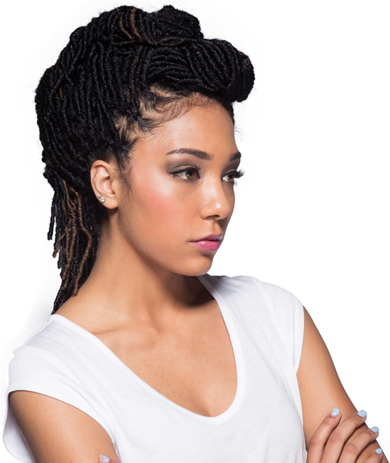 Bobbi Boss MLF 618 Nu Locs 24" Synthetic Lace Front Wig Natural Looking Protective Style-1