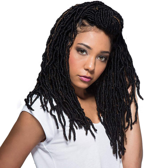 Bobbi Boss MLF 618 Nu Locs 24" Synthetic Lace Front Wig Natural Looking Protective Style