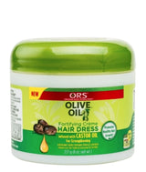 ORS Olive Oil Fortifying Creme Hair Dress Infused With Castor Oil For Strengthening - 8 oz