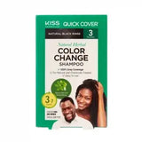 Red By Kiss Natural Hair Dye Shampoo Herbal Formula with 100% Gray Coverage in 7–10 Minutes