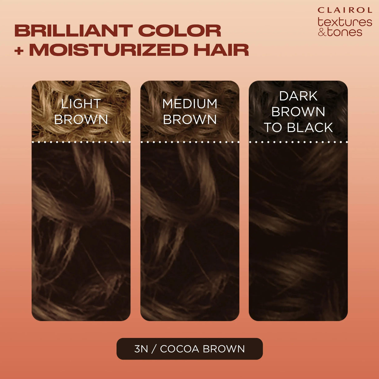 CLAIROL TEXTURES 3N COCOA BROWN-3