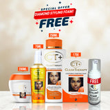 CT+ Carrot Lightening Skincare Set 4PCS Brightening Bundle + FREE Styling Foam