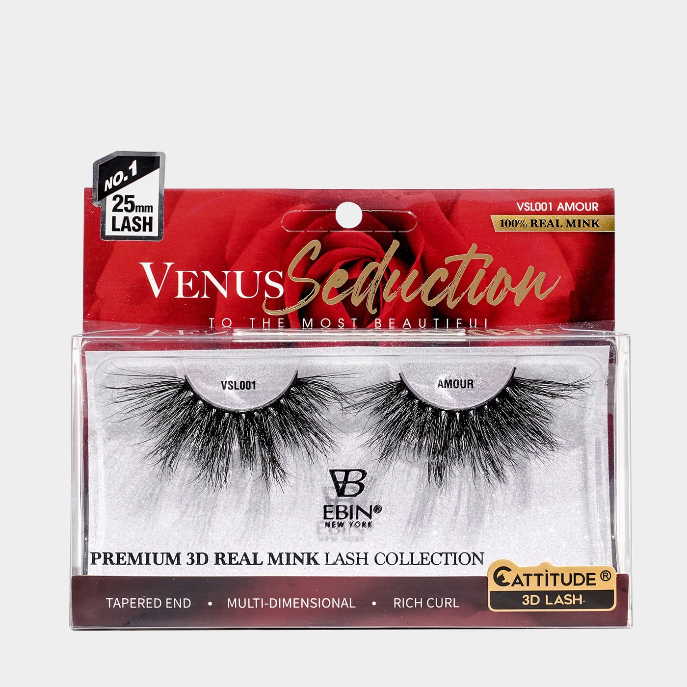 Ebin Venus Seduction 3D Mink Lashes Bold Curls