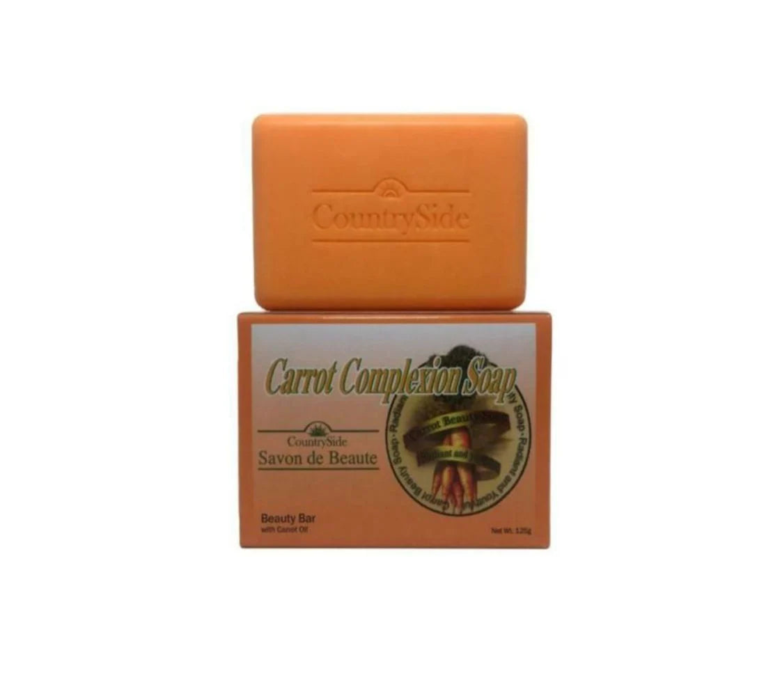 Carrot Complexion Soap 125g, carrot soap bar, brightening soap for face, moisturizing carrot soap, natural skin care soap, soap for healthy glowing skin, carrot extract soap, soap for dry skin, gentle cleansing soap, daily use carrot soap, nourishing skin soap, complexion brightening soap, softening skin soap, natural carrot skin care, hydrating soap bar, soap for smooth skin, skin revitalizing carrot soap