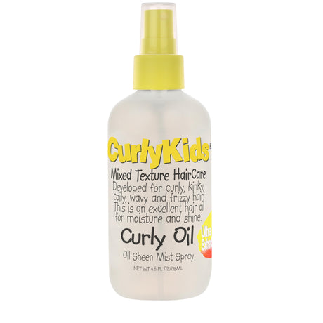 Curly Kids Curl Oil Spray 4.6 oz Nourishing Shine Moisturizing Mist