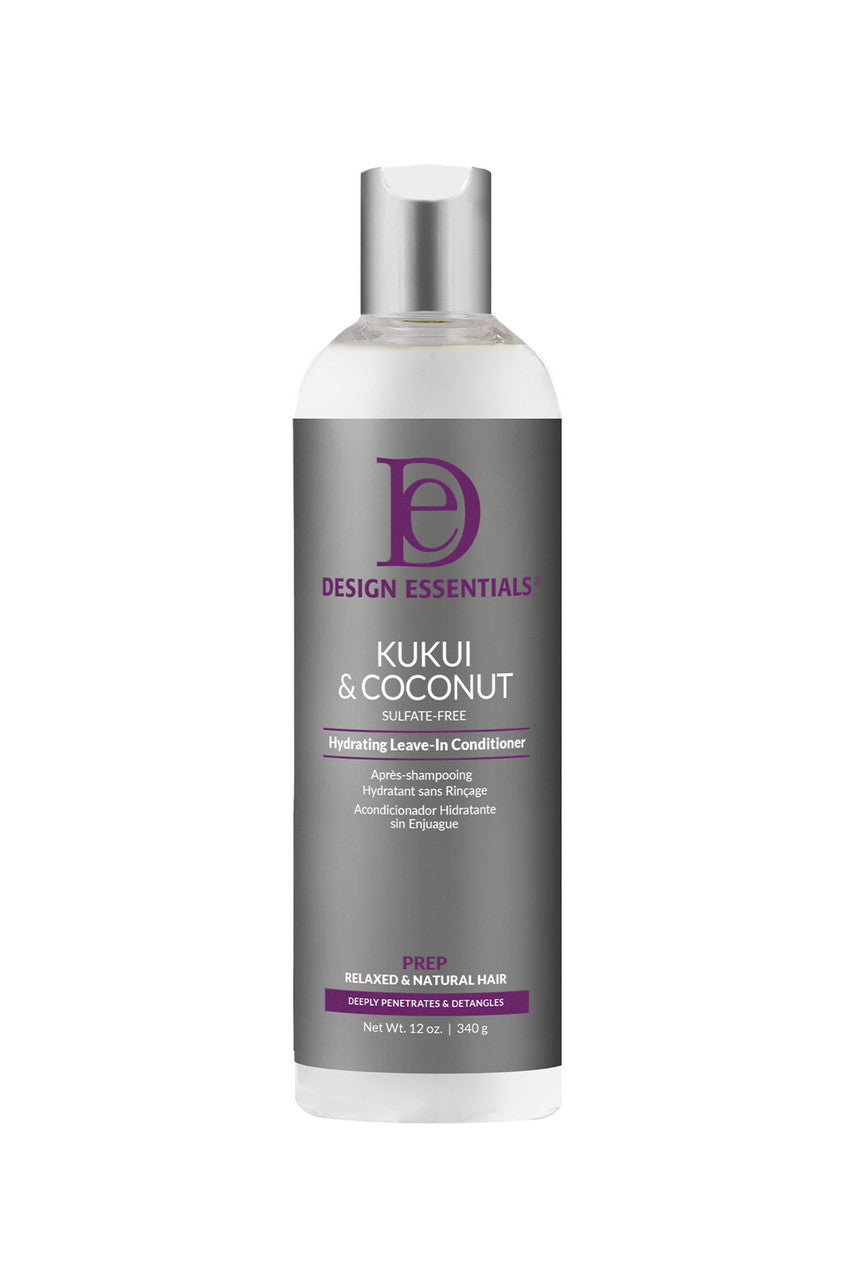 DESIGN KUKUI & COCONUT LEAVE IN CONDITIONER 12OZ
