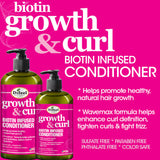 Difeel Growth and Curl Biotin Conditioner 12oz, Difeel biotin hair conditioner, curl enhancing conditioner, hair growth conditioner, moisturizing conditioner for natural hair, strengthening hair conditioner, Difeel 12oz hair care, biotin infused conditioner, detangling curl conditioner, nourishing hair treatment, conditioner for dry hair, softening hair conditioner, Difeel curl and growth conditioner, daily use hair conditioner, frizz control conditioner, hydrating biotin conditioner