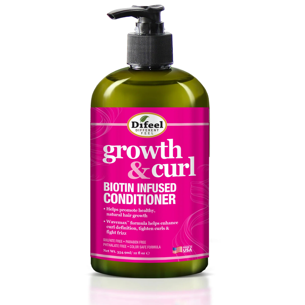 Difeel Growth and Curl Biotin Conditioner 12oz, Difeel biotin hair conditioner, curl enhancing conditioner, hair growth conditioner, moisturizing conditioner for natural hair, strengthening hair conditioner, Difeel 12oz hair care, biotin infused conditioner, detangling curl conditioner, nourishing hair treatment, conditioner for dry hair, softening hair conditioner, Difeel curl and growth conditioner, daily use hair conditioner, frizz control conditioner, hydrating biotin conditioner