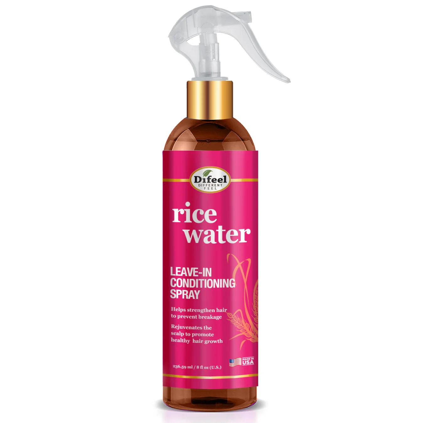 Difeel Rice Water Leave-In Conditioning Spray 8oz, rice water leave-in spray, Difeel leave-in hair conditioner, moisturizing leave-in treatment, detangling leave-in spray, hair growth leave-in conditioner, hydrating hair spray, Difeel 8oz leave-in conditioner, curl enhancing leave-in spray, nourishing hair treatment, softening leave-in conditioner, frizz control leave-in spray, daily use hair leave-in, conditioner for natural hair, lightweight leave-in spray, strengthening leave-in conditioner