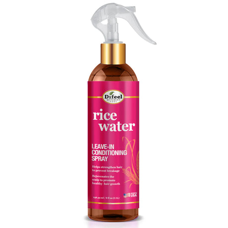 Difeel Rice Water Leave-In Conditioning Spray 8oz, rice water leave-in spray, Difeel leave-in hair conditioner, moisturizing leave-in treatment, detangling leave-in spray, hair growth leave-in conditioner, hydrating hair spray, Difeel 8oz leave-in conditioner, curl enhancing leave-in spray, nourishing hair treatment, softening leave-in conditioner, frizz control leave-in spray, daily use hair leave-in, conditioner for natural hair, lightweight leave-in spray, strengthening leave-in conditioner