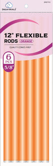 Dream World 12-inch flexible rods, heat-free curling rods, reusable hair curlers, long hair curlers, bouncy curls rods, salon hair styling tools, home hair curlers, flexible curling rods, overnight curl rods, hair curling tools, all hair type curlers, lightweight flexi rods, hair styling curl rods, professional curling rods, easy-to-use hair curlers