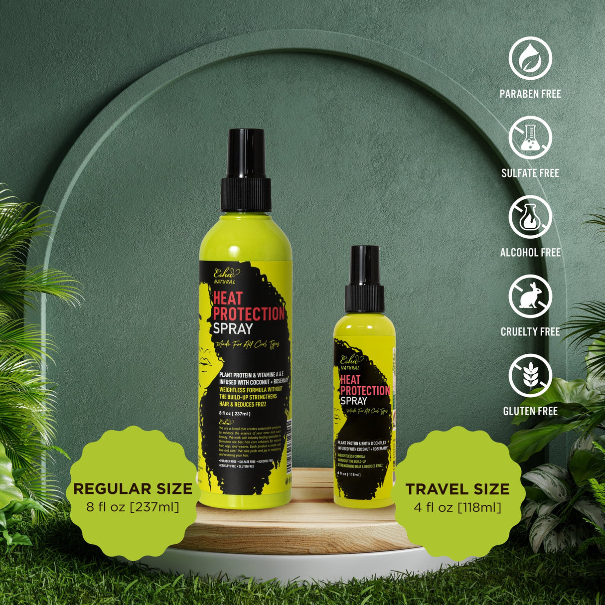 Esha Heat Protection & Styling Spray for Hair