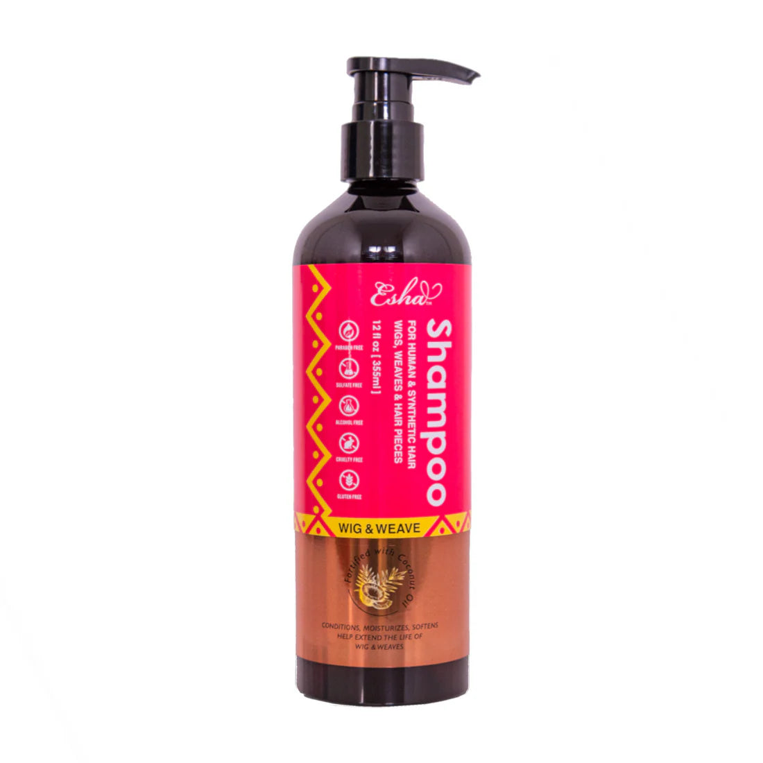 Esha Wig & Weave Revitalizing Shampoo 12oz, Esha wig shampoo, weave shampoo, revitalizing hair shampoo, moisturizing shampoo for wigs, shampoo for synthetic hair, wig care shampoo, Esha 12oz hair care, gentle cleansing shampoo, softening wig shampoo, nourishing shampoo for weaves, daily use wig shampoo, frizz control shampoo, hair revitalizing shampoo, lightweight shampoo for wigs, shampoo for healthy hair, Esha moisturizing wig shampoo