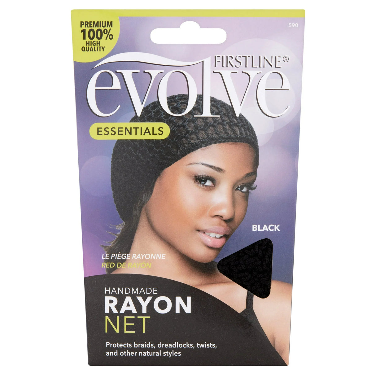 Evolve Rayon Hair Net Black (590)