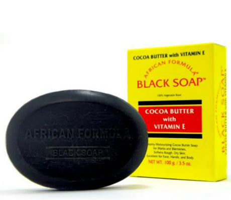 African Formula Cocoa Butter With Vitamin E Black Soap