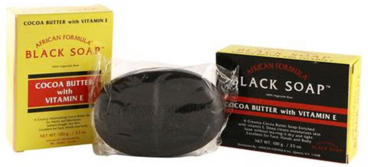 African Formula Cocoa Butter With Vitamin E Black Soap