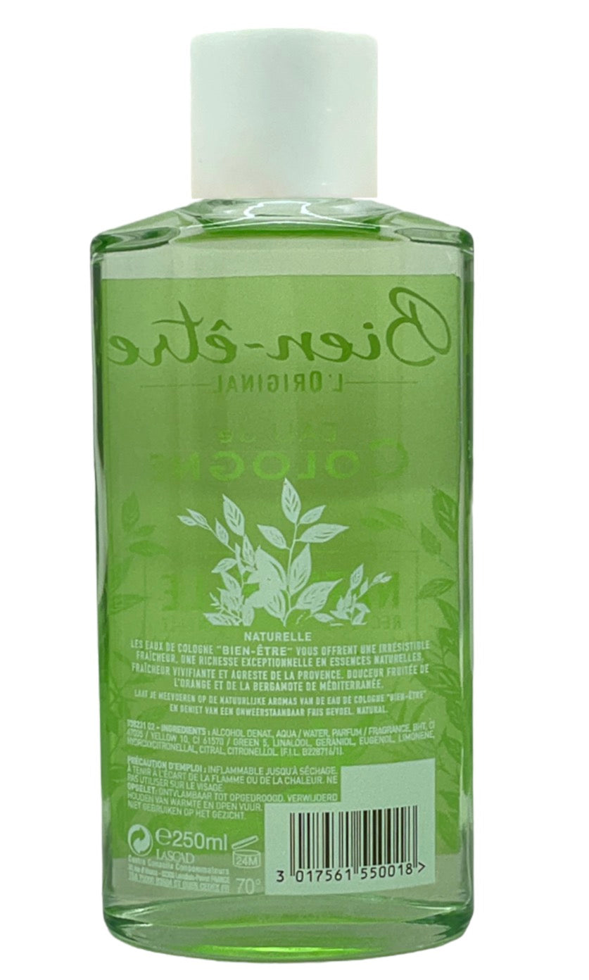 Bien-tre Eau De Cologne Naturelle De Provence - 250ml