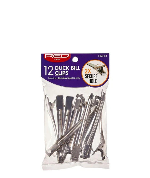Red by Kiss Duck Bill Clips – 12 Pack