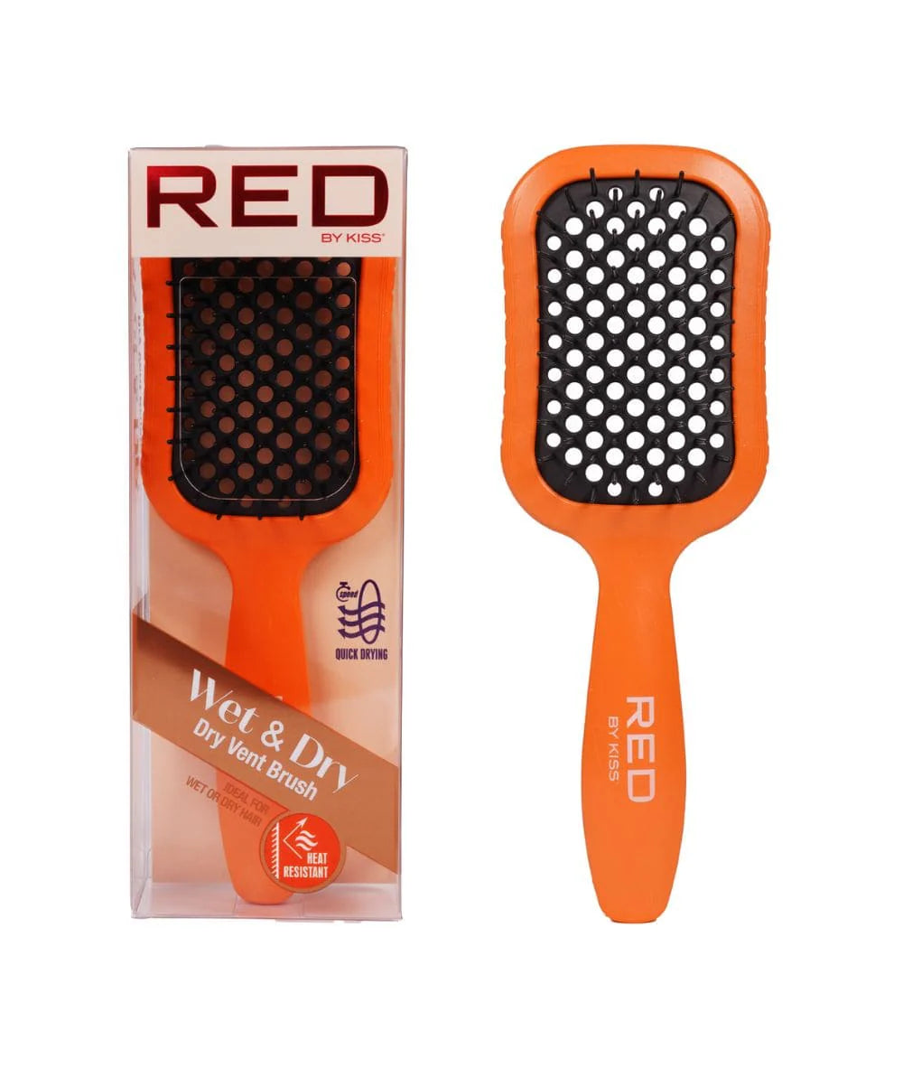 Red by Kiss Dry Vent Heat-Resistant Brush – Orange
