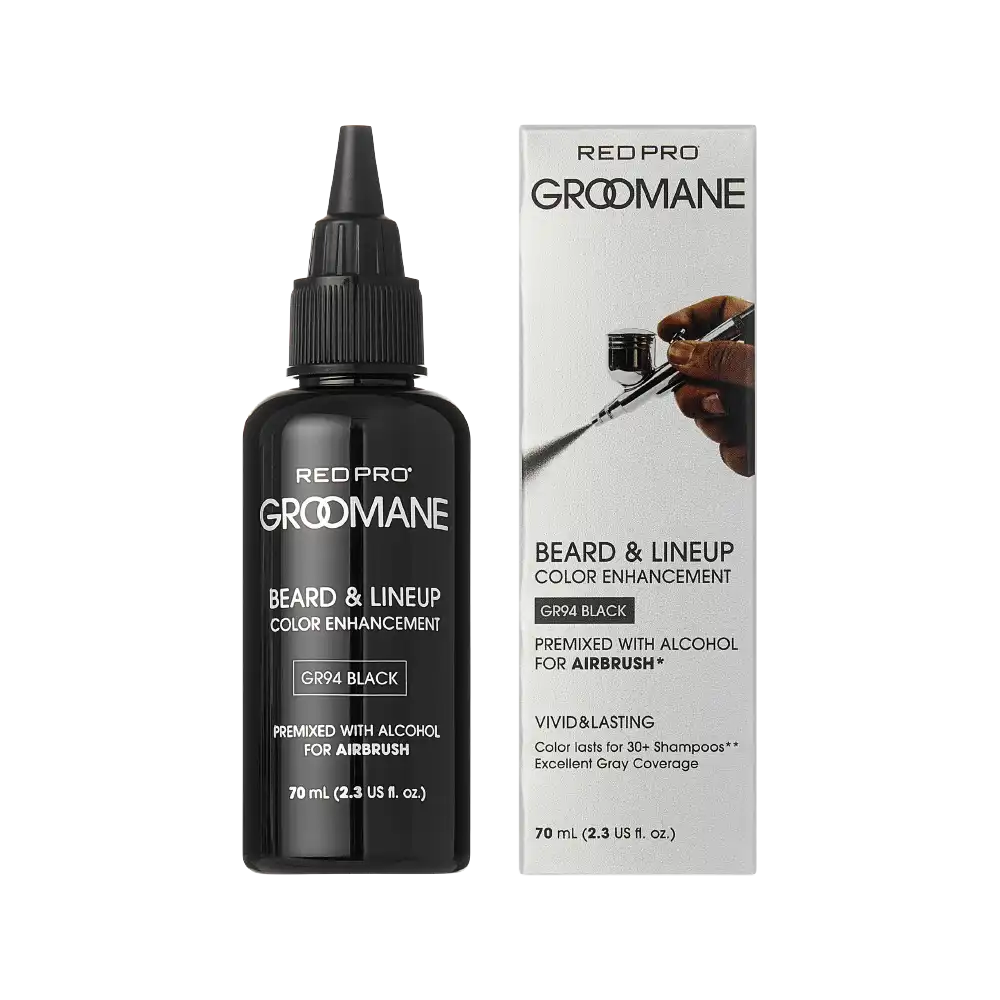 RED PRO Groomane Beard Lineup Color Enhancement – Premixed for Airbrush Use 2.3 oz