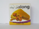 Galong Turmeric Herbal Soap 150g, Galong turmeric soap, herbal cleansing soap, acne-fighting soap, soap for dark spots, moisturizing turmeric soap, natural skin care soap, soap for bright skin, Galong 150g herbal soap, anti-freckle soap, body odor control soap, skin nourishing soap, foaming herbal soap, turmeric skincare bar, soap for healthy glowing skin, natural brightening soap