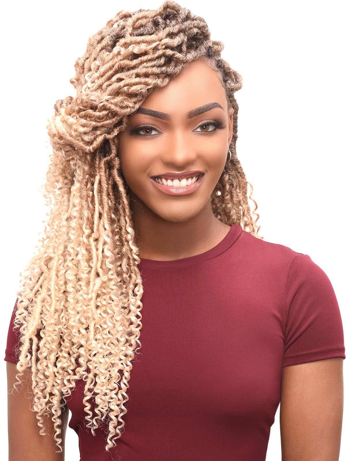 Ghana Twist Passion Locs Water 18″ Soft, Lightweight, Natural-Looking Protective Braiding Style