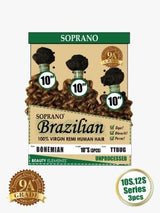 HH Brazilian Remi Bundle Bohemian 10″ 3PC Natural Soft, Silky, Long-Lasting Hair-2
