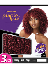 Outre Purple Pack Jerry Curl Long Hair Extension - 3 Pack