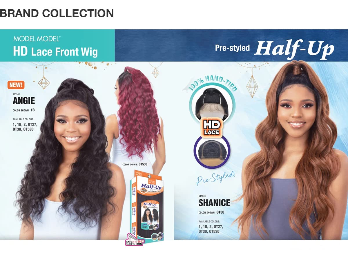 Half Up HD Lace Shanice Wig Natural Looking Glueless Style-3