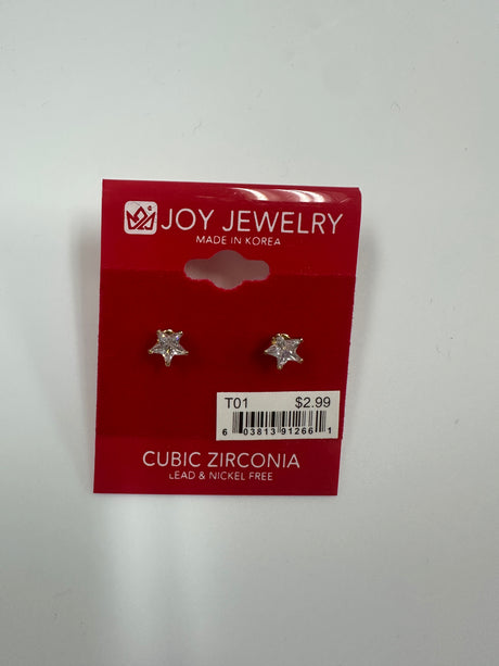 Joy Jewelry Sterling Silver Cubic Zirconia Earring (T01)