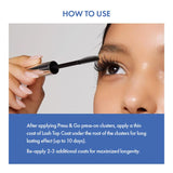 IEnvy Press & Go Waterproof Lash Top Coat Black Seal for Lash Clusters & False Eyelashes