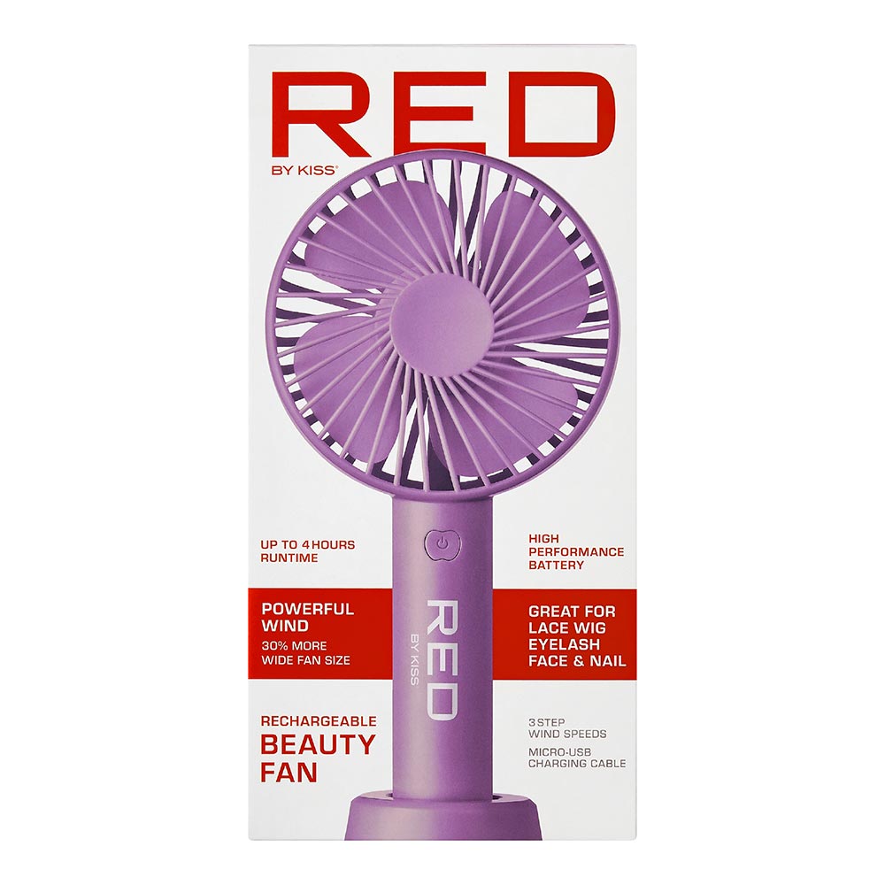 Red by Kiss Rechargeable Beauty Fan