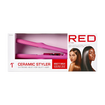 RED BY KISS Ceramic Styler Flat Iron 450°F High Heat & Smooth Glide