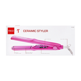 RED BY KISS Ceramic Styler Flat Iron 450°F High Heat & Smooth Glide