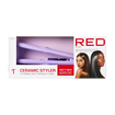 RED BY KISS Ceramic Styler Flat Iron 450°F High Heat & Smooth Glide