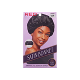 RED BY KISS Satin Bonnet Black Large (HSAP03)