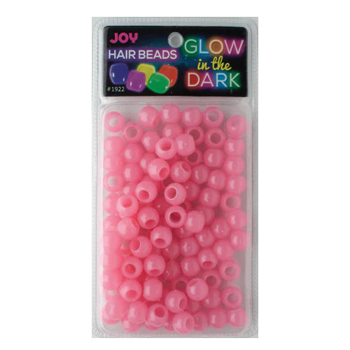 Joy Jewelry Pink Round Plastic Hair Beads
