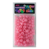 Joy Jewelry Pink Round Plastic Hair Beads